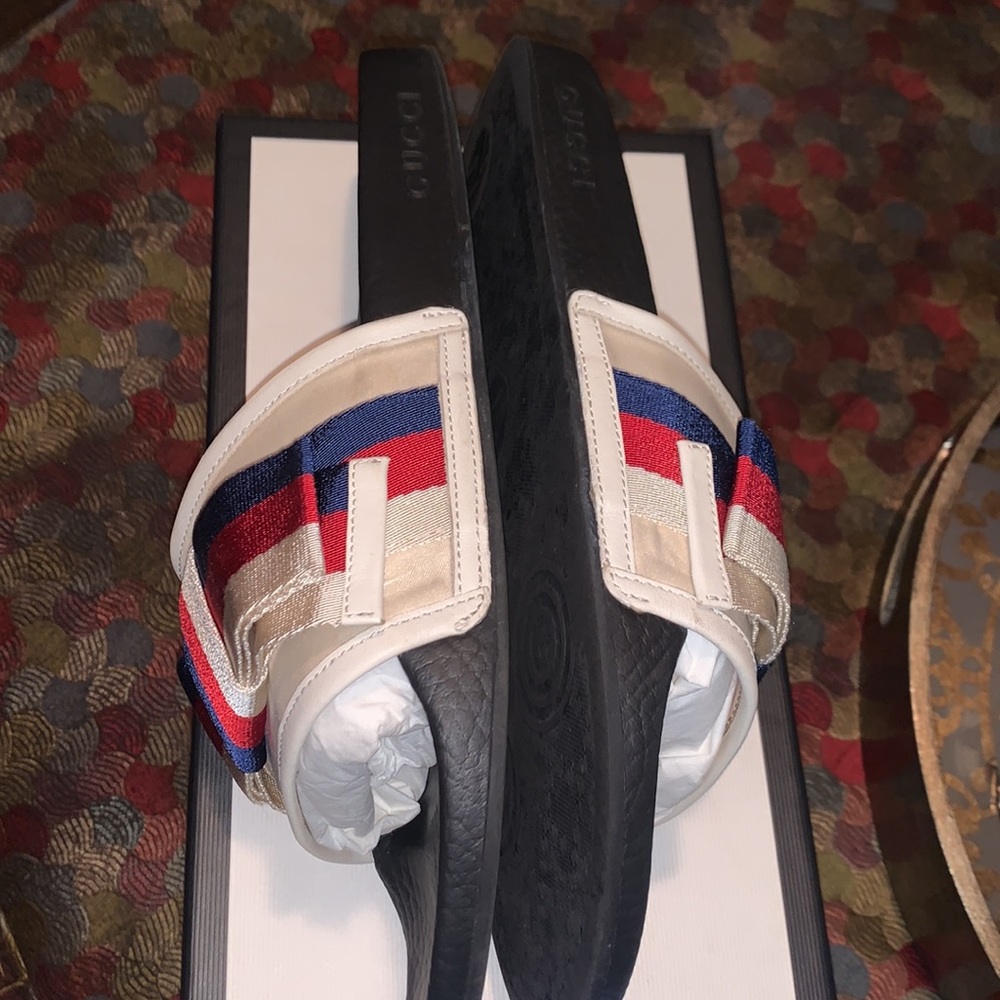 Gucci Satin Bow Slides 100% Authentic - image 7